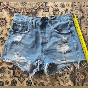 Levi’s 501 High Rise Denim Shorts